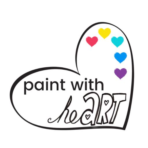 paint with heart colour palette logo